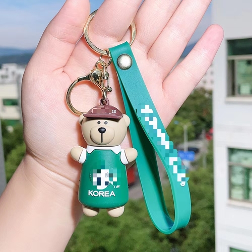 Soft Rubber PVC Cartoon Luxury Designer Tumbler Zombie Buck's Mini Coffee Cup Boba Key chains Accessories For Women Bag 