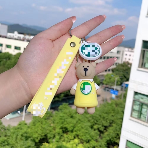 Soft Rubber PVC Cartoon Luxury Designer Tumbler Zombie Buck's Mini Coffee Cup Boba Key chains Accessories For Women Bag 