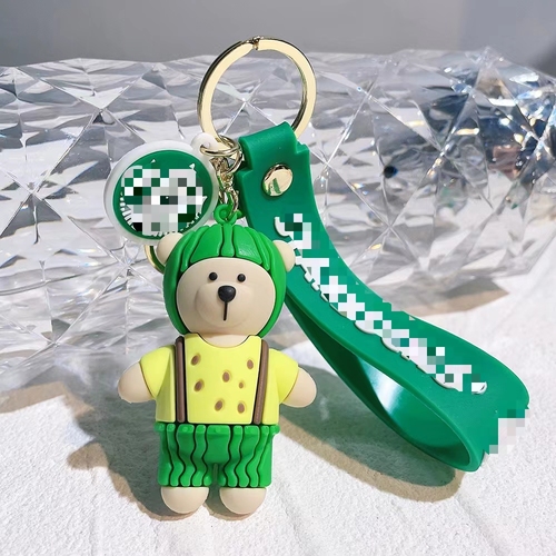 Soft Rubber PVC Cartoon Luxury Designer Tumbler Zombie Buck's Mini Coffee Cup Boba Key chains Accessories For Women Bag 