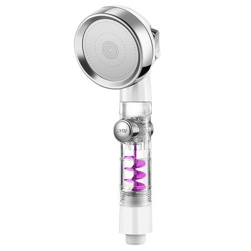 Hot sell Beauty skin three turbo booster shower head whirlpool bath bath hose sleeve water heater shower head
