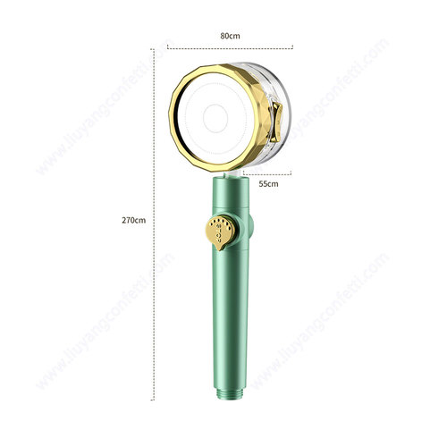 Water Saving Flow 360 Degree Rotate Abs Rain High Pressure Spray Bathroom Fan Spa Pp Filter Inside Ducted Turbo Bath Sho
