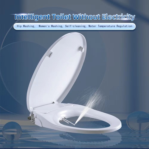 Non-Electirc Elongated Bidet Toilet Seat Covers For Female and Male Modern style  bidet toilet seat with 2 moving nozzle