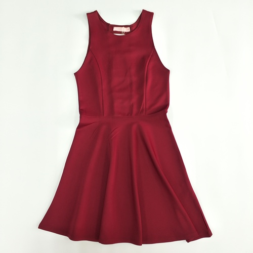  Summer sleeveless Fashion red girl kids dresses for party wear with back hollowed-out design