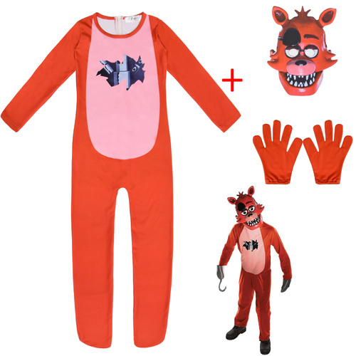Fitspi Fancy Halloween Costume for Kids MaiYaCa Five Nights At Freddy's Jumpsuit Cosplay  Fnaf Freddy Anime Christmas Gi