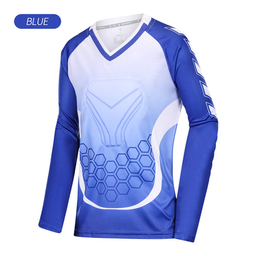  Kids Soccer Goalkeeper Jerseys Cheap Football Goalkeeper Uniforms Sponge Safety Protection Goalkeeper Shirt Top M