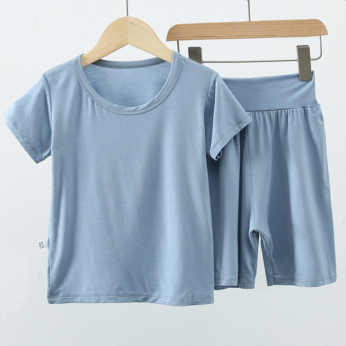 Modal new design sleeping wear cartoon pyjamas kids pajamas character sleepwear 2 pcs girl cute unisex  pajamas set kids
