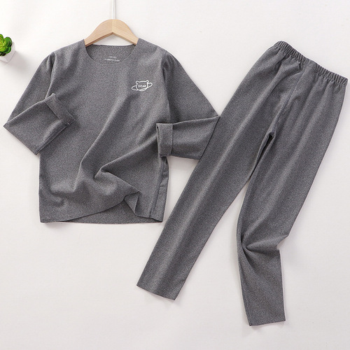 children's underwear sleepwear sets boys and girls children's autumn winter kids pajamas homewear thermal non-slipping s