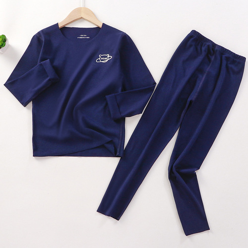 children's underwear sleepwear sets boys and girls children's autumn winter kids pajamas homewear thermal non-slipping s