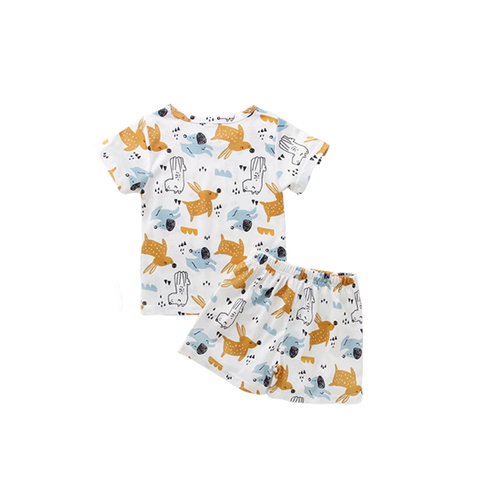2pcs Kids girl Pajamas Set in Summer Kids  cartoon patterns Pajama Kids Sleepwear boy pajama sets