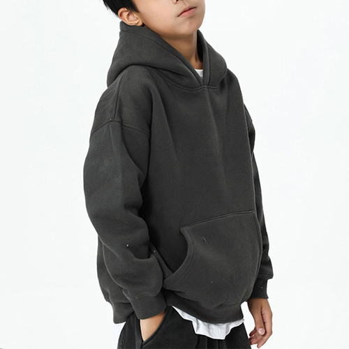 Blank Fashion  Kids Hoodie Sweatshirts  Plus Fleece Plain Boys Hoodies