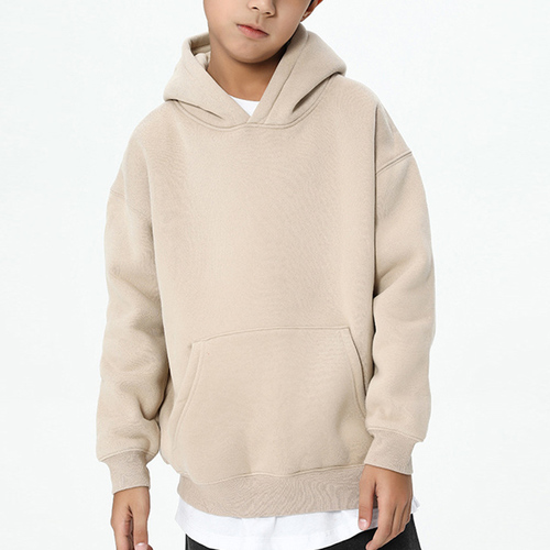 Blank Fashion  Kids Hoodie Sweatshirts  Plus Fleece Plain Boys Hoodies
