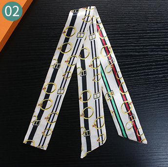 Horse Belt New Twill Silk Scarf Women's Neck Hair Decorate Luxury long Scarf Outdoor Soft Small Headband Lady