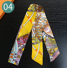 Horse Belt New Twill Silk Scarf Women's Neck Hair Decorate Luxury long Scarf Outdoor Soft Small Headband Lady