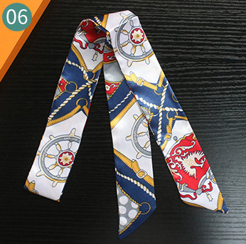 Horse Belt New Twill Silk Scarf Women's Neck Hair Decorate Luxury long Scarf Outdoor Soft Small Headband Lady
