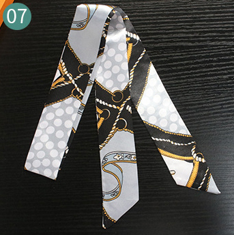 Horse Belt New Twill Silk Scarf Women's Neck Hair Decorate Luxury long Scarf Outdoor Soft Small Headband Lady