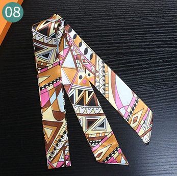 Horse Belt New Twill Silk Scarf Women's Neck Hair Decorate Luxury long Scarf Outdoor Soft Small Headband Lady