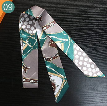 Horse Belt New Twill Silk Scarf Women's Neck Hair Decorate Luxury long Scarf Outdoor Soft Small Headband Lady