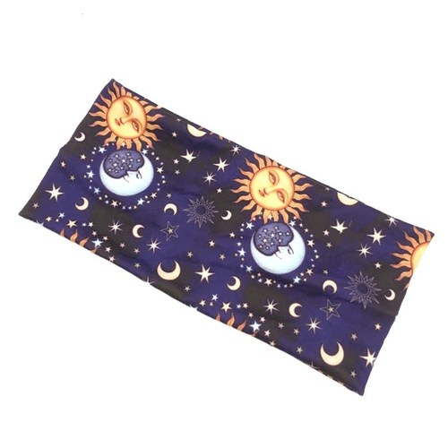 New Women's Striped Floral Sun Moon Star Yoga Sports Wide Headband