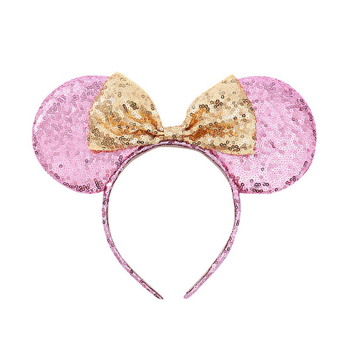 Glitter Party Princess Decoration Cosplay Birthday Mice Sequin Ears Headbands for Kids Girls Women
