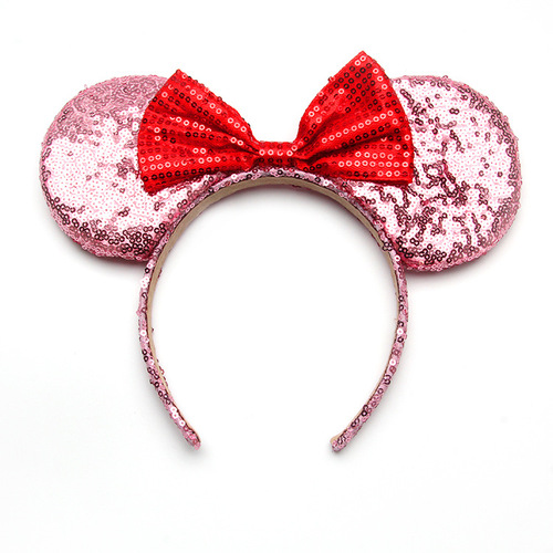 Glitter Party Princess Decoration Cosplay Birthday Mice Sequin Ears Headbands for Kids Girls Women