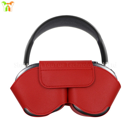YY Ready to Ship Pu Leather Earbuds Case Headphone Organizer Earphone Protective Case Cover for Airpods Max