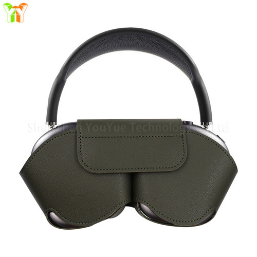 YY Ready to Ship Pu Leather Earbuds Case Headphone Organizer Earphone Protective Case Cover for Airpods Max