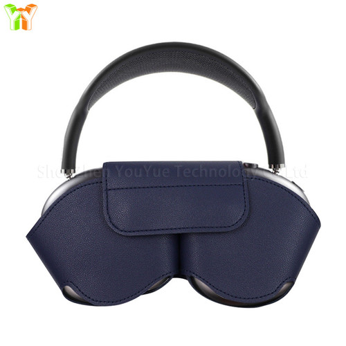 YY Ready to Ship Pu Leather Earbuds Case Headphone Organizer Earphone Protective Case Cover for Airpods Max