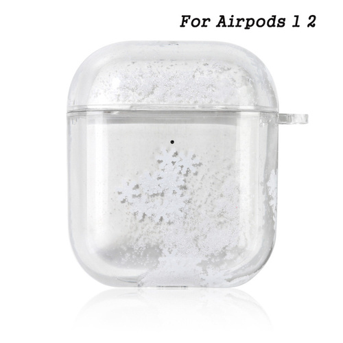 Luxury Girly Support Wireless Charging Sublimation Protective Headphone Case Unique Liquid Quicksand Earphone Case For A