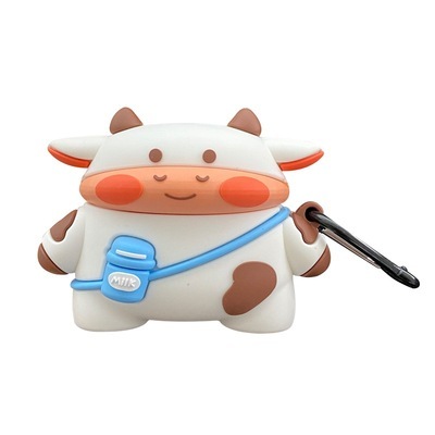 3D Cartoon Cute Wireless Earphone Case Silicone Charging Headphones Case Protective Cover Baby Yoda Case for AirPods 1 2