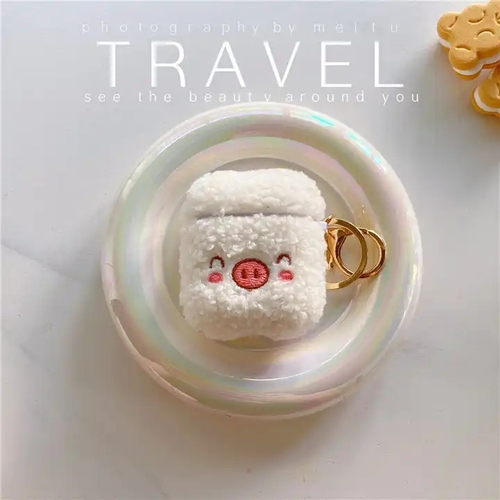 Fashion Lovely 3D Cute Pig Soft Fur Earphone Cases For Airpods 3 Headphone Accessories For Airpods Pro Wireless Headset 