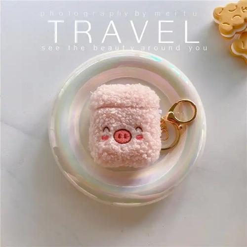 Fashion Lovely 3D Cute Pig Soft Fur Earphone Cases For Airpods 3 Headphone Accessories For Airpods Pro Wireless Headset 