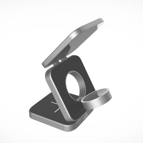 Portable Qi 15w 3 in 1 Foldable Wireless Charger Mobile Phone Holder Magnetic Magsafes Folding Fast Charging Station Sta