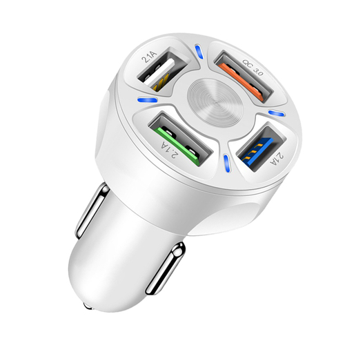 QC 3.0 4 Port USB Cargadores De Celulares Carga Rapida Carregador Celular Cellular Adapter Mobile Phone Charger Fast Car