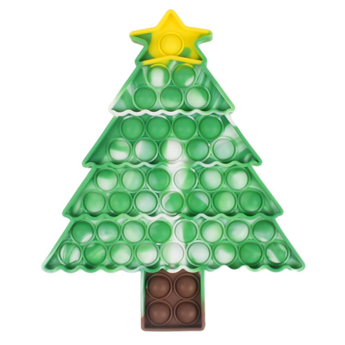 Christmas Pop Push Its Fidget Toys,Simple Dimple Christmas Party Decor Santa Claus Christmas Tree Decoration