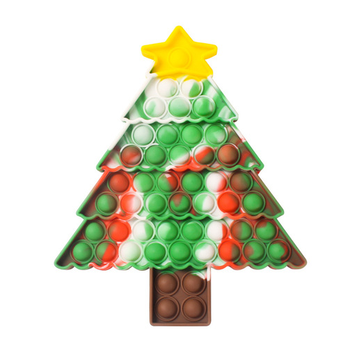 Christmas Pop Push Its Fidget Toys,Simple Dimple Christmas Party Decor Santa Claus Christmas Tree Decoration