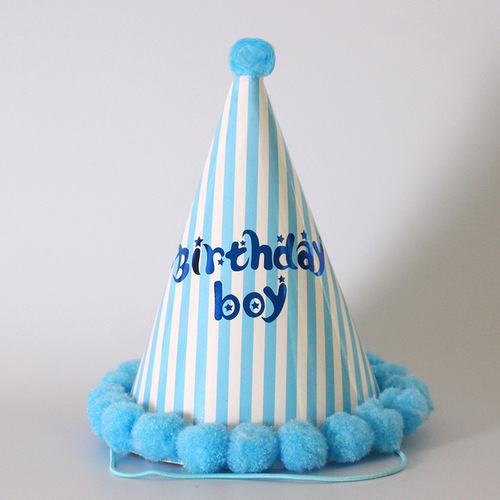 Newest selling multi color stitching izable pattern printing topper rainbow party birthday hat