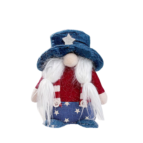Cute Christmas Faceless Doll Striped Star Hooded Figure Window Party Props Home Decor 