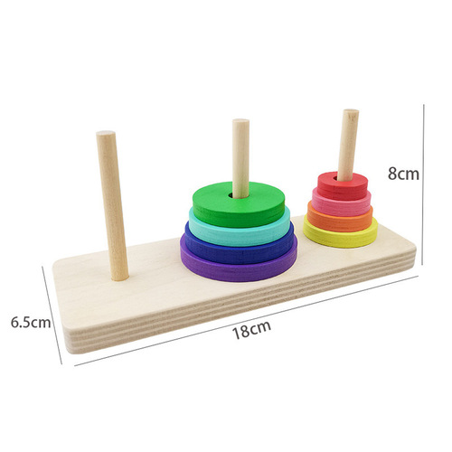 Geometric Shape Recognition Column Wooden Montessori Toys Matching Blocks Other Educational Toys For Kids Early Educatio