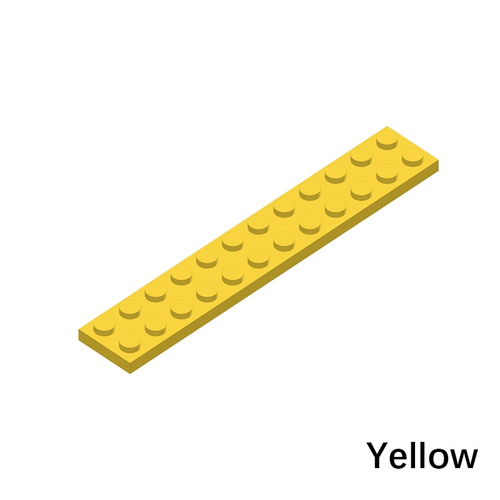  MOC Plate 2 x 12 Bricks NO.2445 Abs Plastic Educational Accessories Parts building blocks toy For Kid