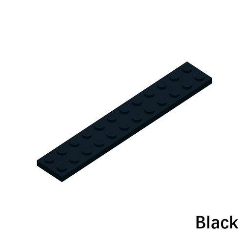  MOC Plate 2 x 12 Bricks NO.2445 Abs Plastic Educational Accessories Parts building blocks toy For Kid