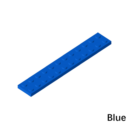  MOC Plate 2 x 12 Bricks NO.2445 Abs Plastic Educational Accessories Parts building blocks toy For Kid