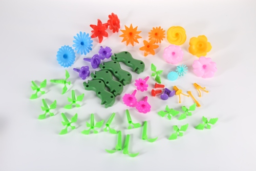 New Design Diy Flower Arrangement Toy Set Educational Garden Toy Flower Building Block Toy