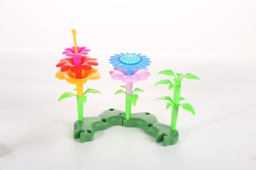 New Design Diy Flower Arrangement Toy Set Educational Garden Toy Flower Building Block Toy