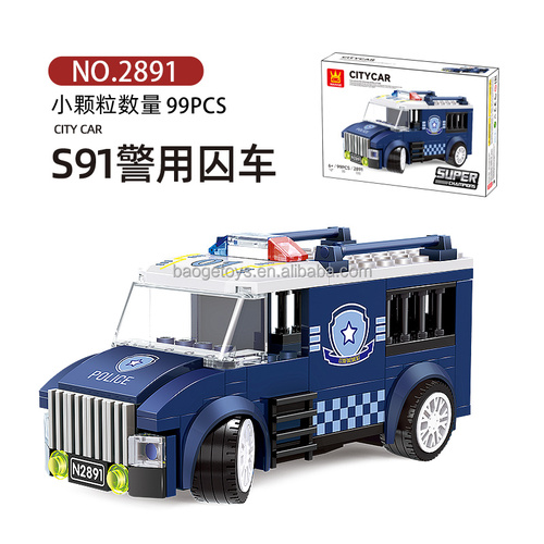 Wange No.2632 patrol car building blocks toys for kids legosing city swat team police brick