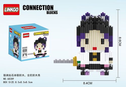 Japan Anime Kamado Tanjirou Nezuko Sword Zenitsu Connection Magic Mini Bricks Toys Building Blocks Demon Slayer Figures