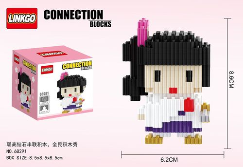 Japan Anime Kamado Tanjirou Nezuko Sword Zenitsu Connection Magic Mini Bricks Toys Building Blocks Demon Slayer Figures