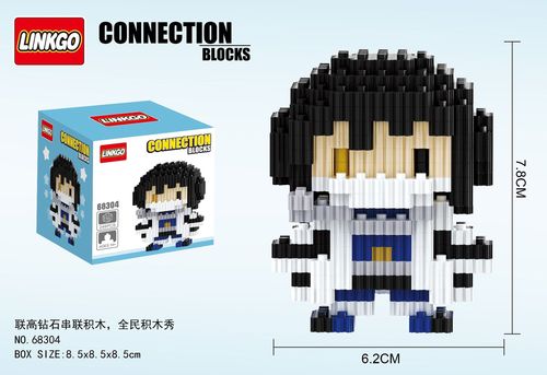 Japan Anime Kamado Tanjirou Nezuko Sword Zenitsu Connection Magic Mini Bricks Toys Building Blocks Demon Slayer Figures