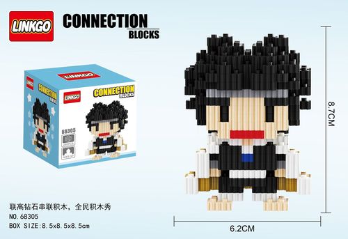 Japan Anime Kamado Tanjirou Nezuko Sword Zenitsu Connection Magic Mini Bricks Toys Building Blocks Demon Slayer Figures