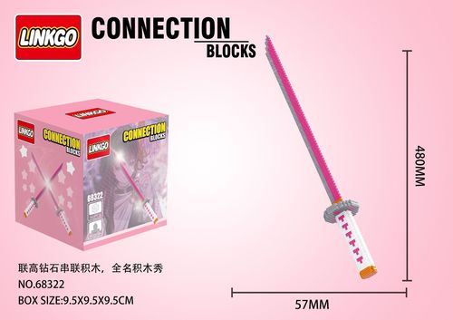 Japan Anime Kamado Tanjirou Nezuko Sword Zenitsu Connection Magic Mini Bricks Toys Building Blocks Demon Slayer Figures