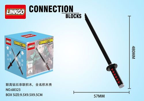 Japan Anime Kamado Tanjirou Nezuko Sword Zenitsu Connection Magic Mini Bricks Toys Building Blocks Demon Slayer Figures